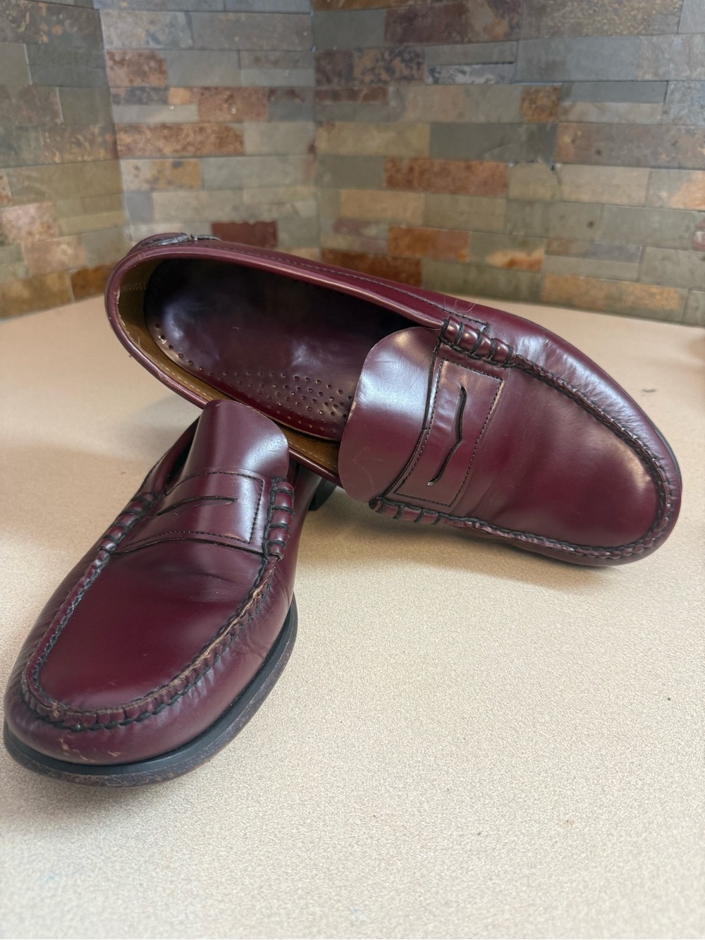 Vintage Unbranded Genuine Leather Penny Loafers - Men's 10E 1501656S / 54-766